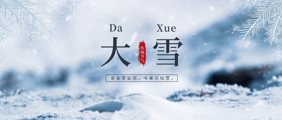 大雪 ▎雪落冬藏，將美好醞釀~